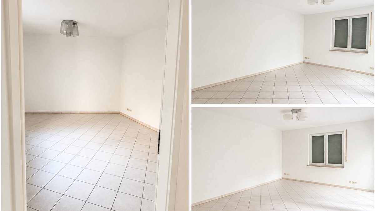 Leere, gereinigte Räume nach der Objektübergabe
